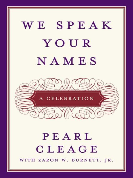 Title details for We Speak Your Names by Pearl Cleage - Available